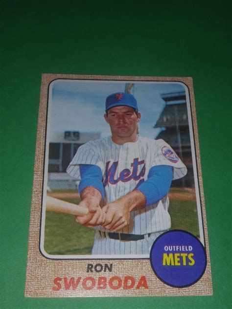 Topps Baseball Card Ron Swoboda New York Mets Ex Ebay