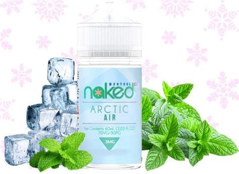 LÍQUIDO ARCTIC AIR MENTHOL NAKED Top Vape Brasil