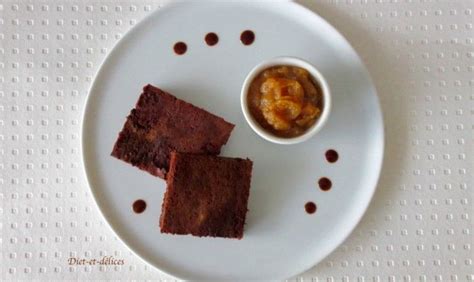 Fondant au chocolat et compote de pommes Diet Délices Recettes