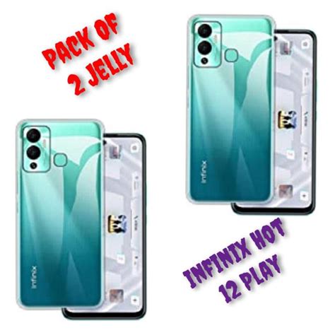 Pack Of Infinix Hot Play Antishock Transparent Jelly Cover Daraz Pk