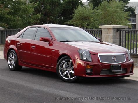 2007 Cadillac Cts V 60l V8 6spd Maroonblk Lthrsuede Naviagation Pwr