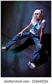 Beautiful Sexual Girl Blonde Pose Stock Photo Shutterstock