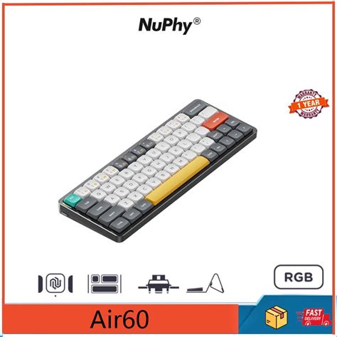 Nuphy Air Ultra Thin Wireless Mechanical Keyboard Bluetooth Three Mode Hot Plug Office Gaming