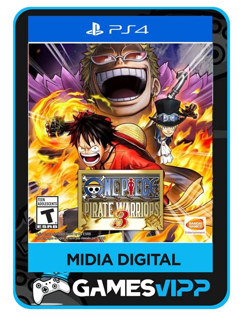 One piece pirate warriors 3 PS4 Midia digital - GamesVipp - Jogos PS4 e