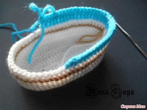 Пинетки-кеды фото-МК или Как вяжу их я - Вязание для детей - Страна Мам