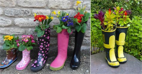 How To Make Super Cute Rain Boot Planters Are You Looking For Creative