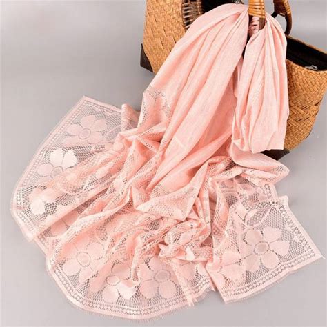 Купить Женская однотонная шаль с цветочным узором, удобная простая ...