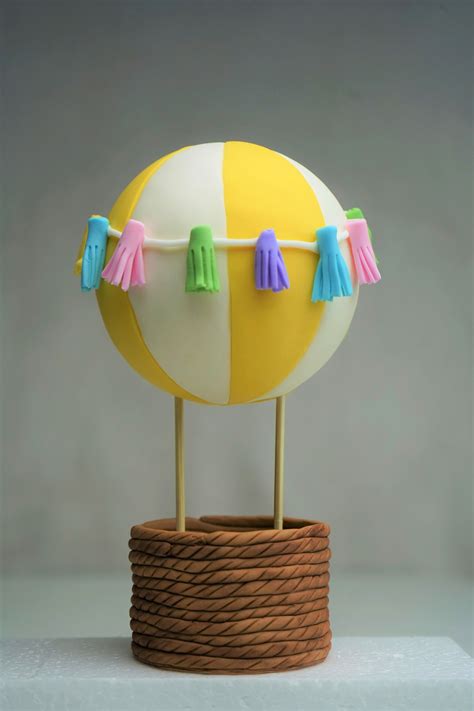 Hot Air Balloon Themed Cake Topper Hot Air Balloon Theme Cake Hot Air Balloon Cake