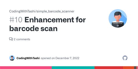 Enhancement For Barcode Scan Issue 10 CodingWithTashi Simple