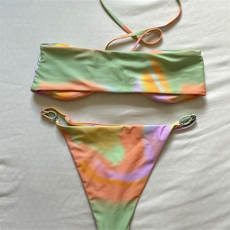 Y K Bikini Set From Aurelle Swim Worn Once Great Depop