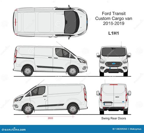 Ford Transit Custom Van Stock Illustrations 24 Ford Transit Custom