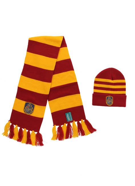 Harry Potter Hogwarts Knit Hat And Knit Scarf Set Bling Your Cake