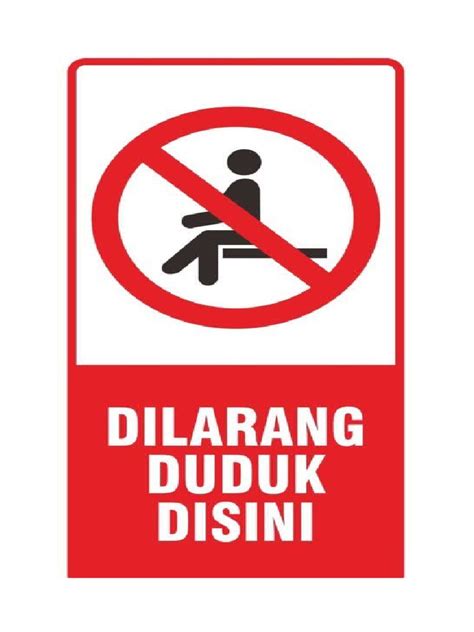 Poster Dilarang Duduk Disini Pdf