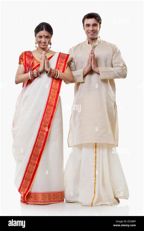 Portrait Of A Bengali Couple Greeting Stock Photo 71967526 Alamy