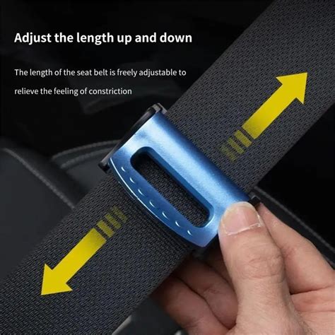 2PCS Universal Car Seat Belt Buckle Stopper Limiter Adjust Tightness