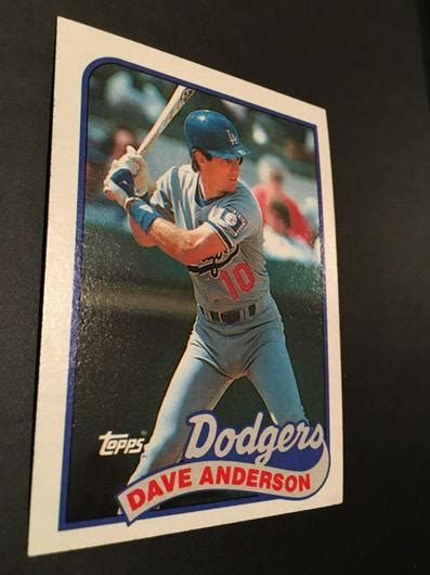 Dave Anderson Ungraded 1989 Topps