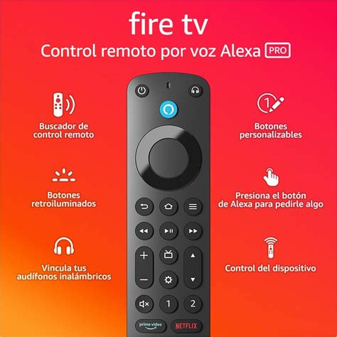 Amazon Oficial Presentamos El Control Remoto Por Voz Alexa Pro Con