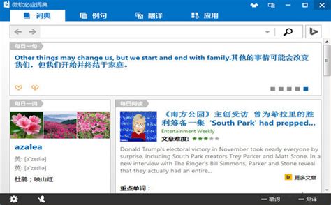 微软必应词典必应词典 V3114311 正式版下载完美软件下载