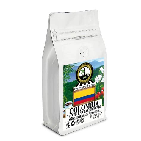 5LB Organic Swiss Water Decaf Colombian Supremo Coffee – 9th Street Coffee