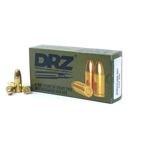 Buy Drz Factory New 9mm Luger Fmj 115gr With Zsr Headstamp 50ct From