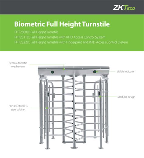 Fht D Biometric Full Height Turnstile Biometrix Systems