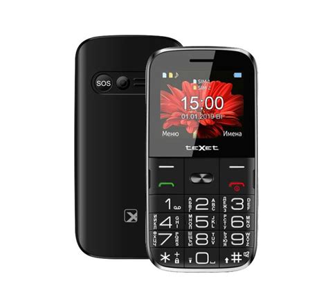 Мобильный телефон Texet Телефон TM-B227 Dual Sim Black, черный - купить ...