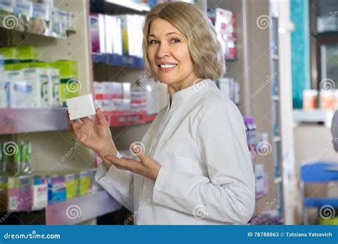 Mature Woman Pharmacist Stock Image Image Of Germany 78788863