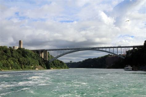 Rainbow Bridge At Niagara Falls USA Stock Photo Image By