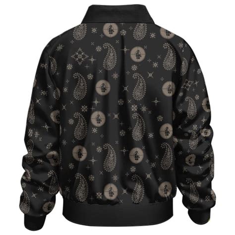 Public Enemy Target Logo Bandana Paisley Pattern Bomber Jacket
