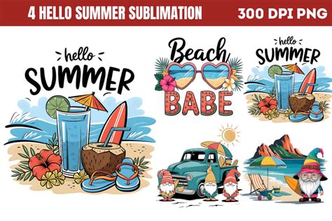 Beach Babe Png Hello Summer Sublimation Png