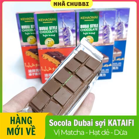 HOT TREND Hộp 60G Socola Dubai Nhân Sợi Kataifi Ngọt Dịu Giòn Rụm NHÀ CHUBBI Shopee Việt Nam