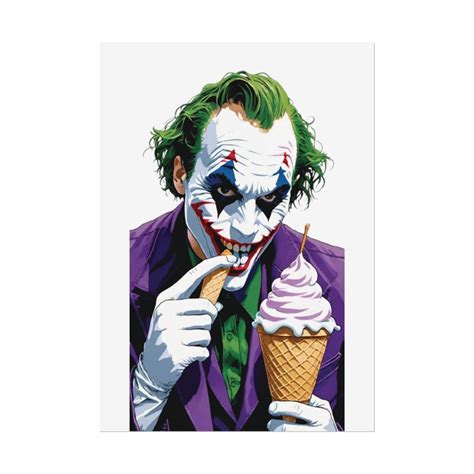 Joker Icecream Rolled Posters Etsy Canada In 2024 Rolled Poster