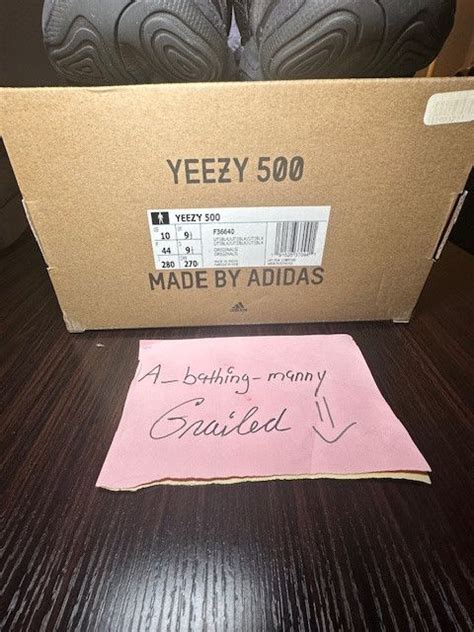 Adidas × Yeezy Season Adidas Yeezy 500 Utility Black Size 10 Grailed