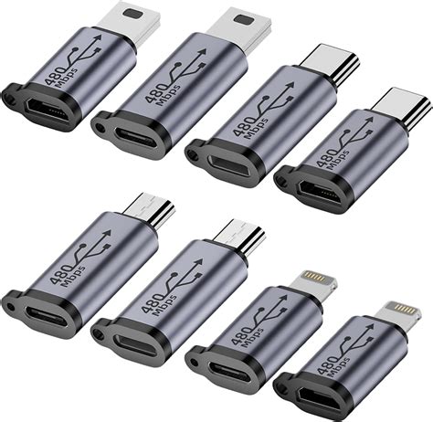 Usb Type C Adapter 10 Pack Micro Usb Female To Usb C Male Converter Android Cable