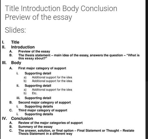 Title Introduction Body Conclusion Brainly Ph