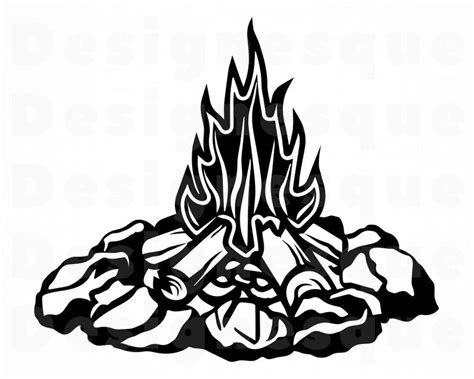 Campfire 2 SVG Campfire SVG Bonfire SVG Camping Svg Etsy