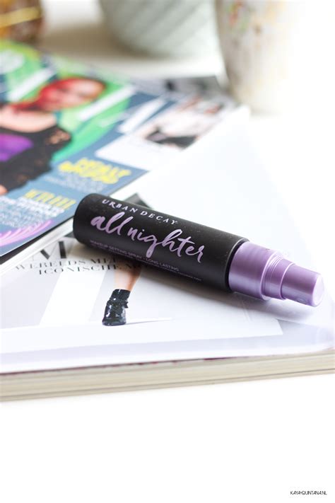 Urban Decay All nighter makeup setting spray review - Kaya-Quintana