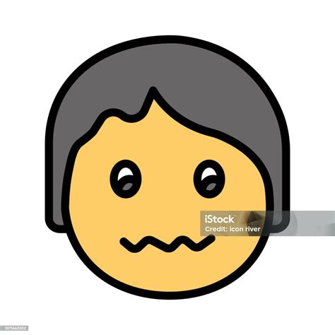 emoji wajah bingung ilustrasi stok  gambar  berkilau