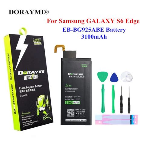 DORAYMI EB-BG925ABE аккумулятор 3100 мАч для samsung GALAXY S6 Edge ...