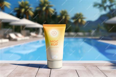 Premium Psd Sunscreen Package Mockup Design