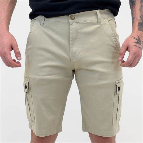 Bermuda Em Sarja Masculina - Bermuda Cargo Masculina em Sarja Young Style