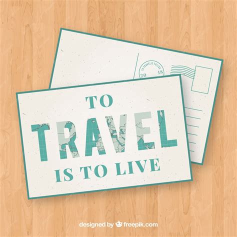 Free Vector | Travel postcard template