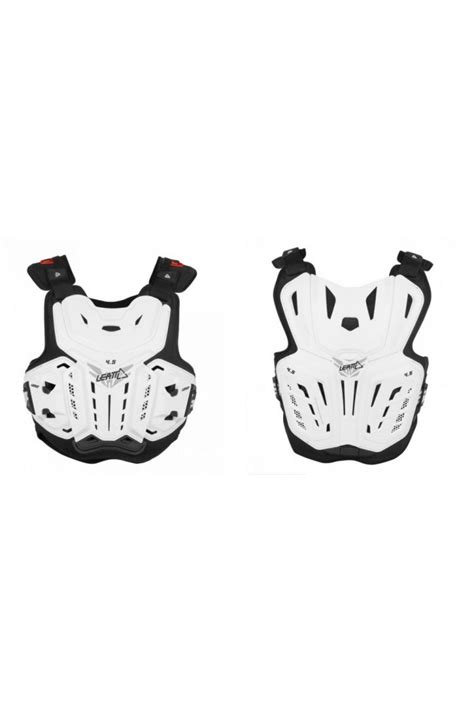 LEATT ЗАЩИТА ПАНЦИРЬ CHEST PROTECTOR 4.5 WHITE ЦВЕТ БЕЛЫЙ