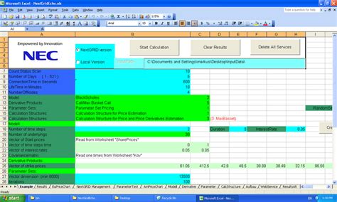 control sheet   excel client  scientific diagram