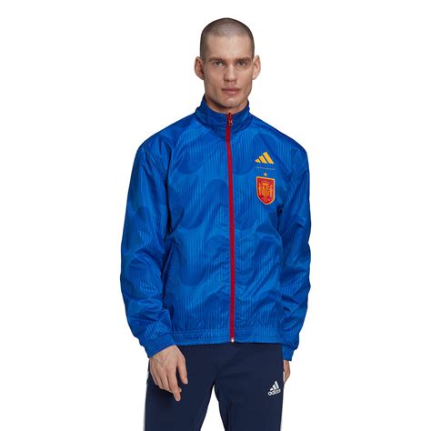 Jacke Adidas Espa A Pre Match Mundial Qatar Power Red Navy Blue