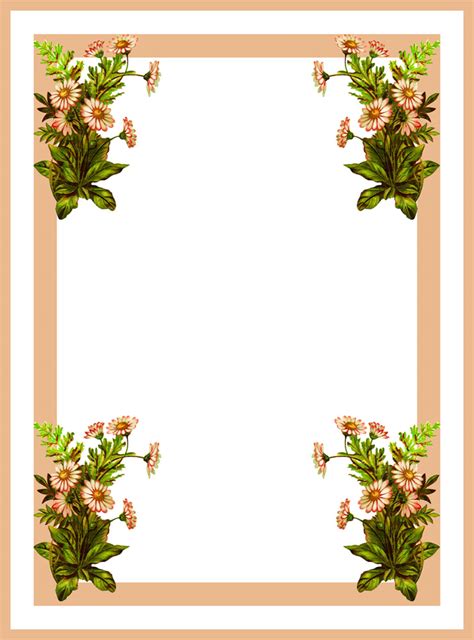 Simple Flower Clipart Border | Best Flower Site