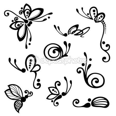 насекомые вектор - Поиск в Google | Butterfly drawing, Butterfly tattoo ...