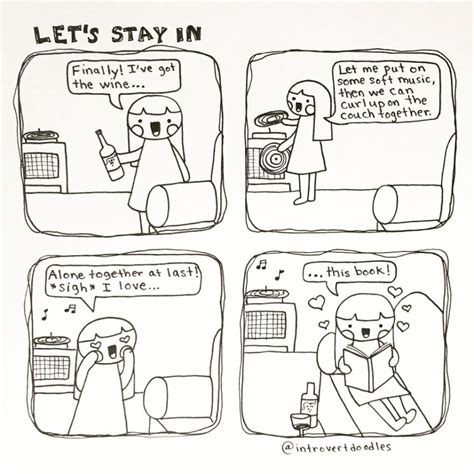 I Doodle Introvert Comics To Express How I Feel Bored Panda
