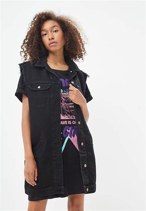 Жилет джинсовый Wrangler, цвет: черный, WR224EWBOHT6 — купить в ...