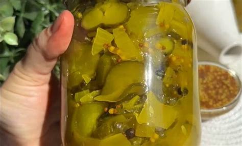 Огурцы как в Макдональдсе на зиму с куркумой и горчицей простой рецепт ...